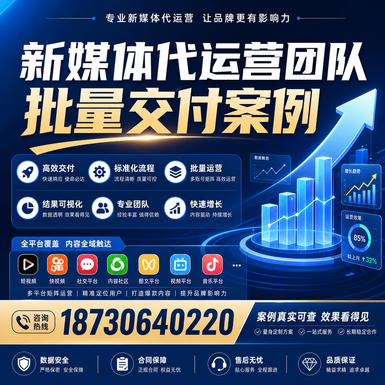 襄阳代运营公司多客户账号批量高效交付案例