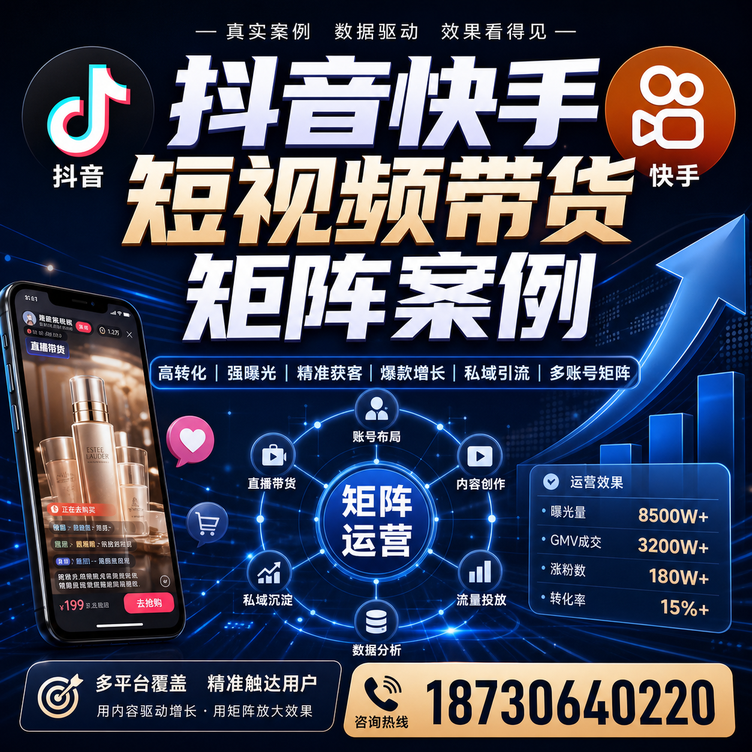 襄阳短视频带货团队多平台矩阵自动分发案例